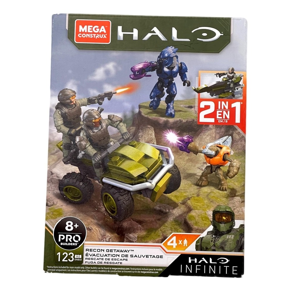 Halo Mega Construx  Recon Getaway Building Set 123 pieces‎ Toy New